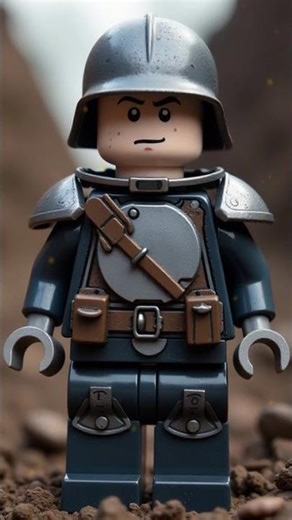 LEGO WWI Soldiers with Actual Details #lego #military #shorts
