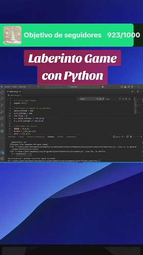 Desarrollo de un juego de laberinto con Python
