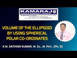 Volume of an Ellipsoid Using Spherical Polar Coordinates