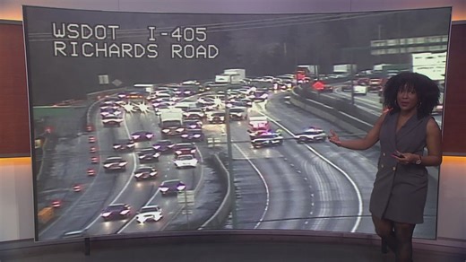 All lanes of southbound I-405 open over Interstate 90 after full closure due to collisions