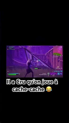 Il a cru être caché #fortnite