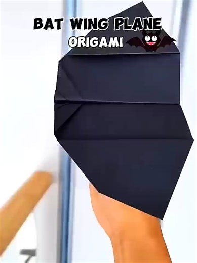 Handmade Bat Wing Plane: Crafting Unique Origami