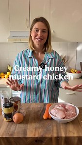 Creamy honey mustard chicken recipe 👇🏼 Want 3 months of hassle-free dinners planned for you? Check out my 12-Week Family Dinner Meal Plan at www.wholesomefoodie.com.au! 🍽️✨ You’ll get 60 delicious dinners, 12 ready-to-go grocery lists, and detailed recipe cards for every meal. Plus, a seasonal produce swap list so you can enjoy these meals all year round! Ingredients: 6 chicken thigh fillets 2 tbsp corn or plain flour 1 brown onions 2 cloves minced garlic 2 carrots 1 tbsp Dijon mustard 2 tbsp