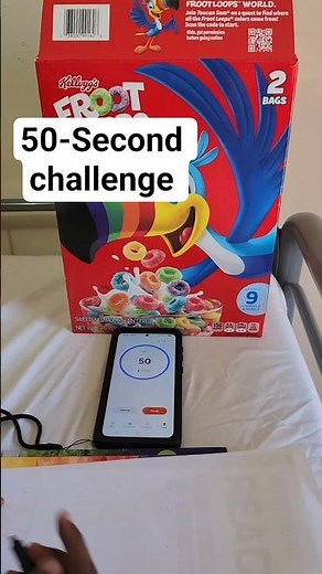 Froot Loops Mascot | 50-Second Drawing Challenge ⏱️#SpeedDrawing #50secongchallenge #toucansam