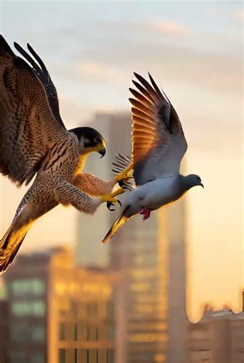 Peregrine Falcon 300 km/h Strike