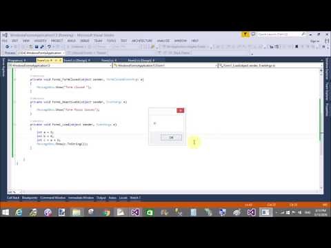 Windows Form Events tutorial part 5