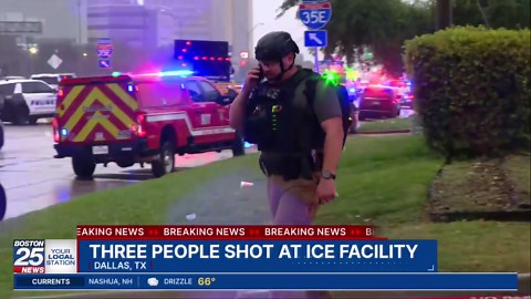 3 people shot at immigration facility in Dallas and the shooter is dead, official says