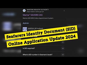 Paano kumuha ng Seafarers Identity Document (SID) Online Application Update 2024| Morenong Makinista