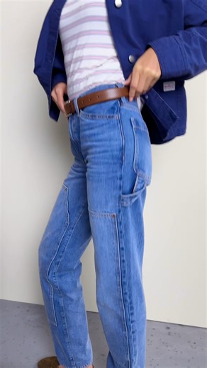 effortless denim for every occasion. discover new rigid denim with workwear details at the 🔗 | Old Navy