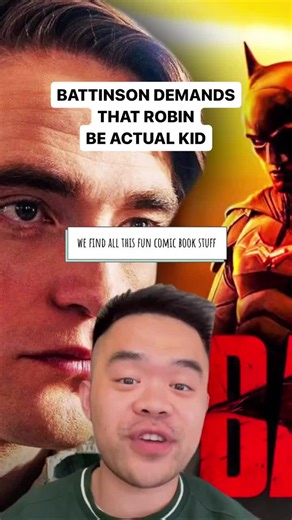 BATTINSON DEMANDS 13 YEAR OLD FOR ROBIN He wants it to be comic accurate! #batman #nightwing #brucewayne #comicbooks #anime We know that you’re busy! So we take time to search, review and condense all the up-to-date comic book, anime & manga news, updates, synopsis & rumors into quick clips, so you don’t have to waste that energy looking! Follow to stay up to date! __ New Caped Crusader, New Rules! 🦇🚨 Dive into the behind-the-scenes drama where Robert Pattinson stands his ground, insisting Rob