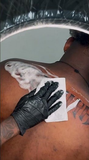 Bold Gothic Lettering Tattoo | Back Script Tattoo at Win Tattoo 14 Chennai