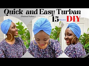 How To Sew A Quick And Easy Turban Hat | DIY Twisted Turban Tutorial