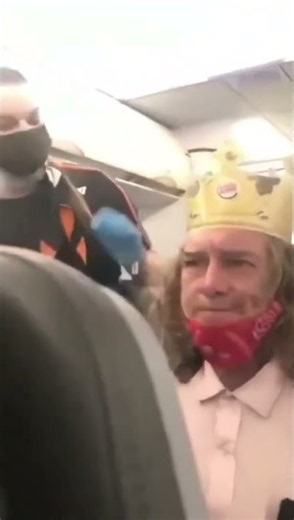 Airplane Argument Burger King Crown