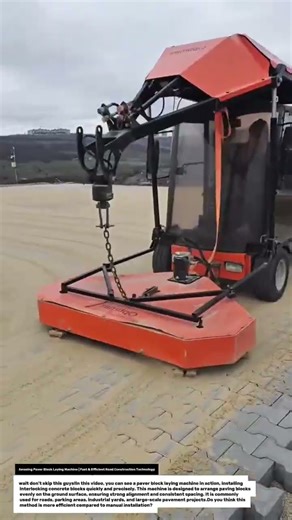 Amazing Paver Block Laying Machine | Fast & Efficient Road Construction Technology.