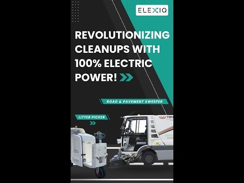 Smart Cities Need Smart Cleaning 🌍 | ELEXIQ Electric Sweeper & Litter Picker Demo