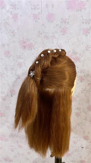 Easiest unique hairstyle tutorial 🌸✨/the hairstylistpro #easy #tutorial #musttry #viral #trending