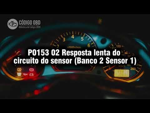 P0153 02 Resposta lenta do circuito do sensor 🔴 Código de problema Sintomas Causas Soluções 1