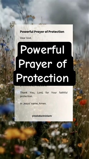 Protection Prayer #PrayerOfProtection #DailyPrayer #ChristianPrayer