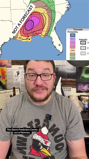 NOT A FORECAST - New Storm Prediction Center risk issuances and hatching #disastroushistory #disasters #history #severewx #weather