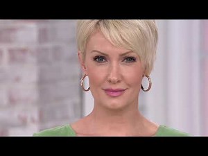 Italian Gold Polished or Satin Twist Hoop Earrings 14K Gold on QVC
