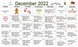 Activity Calendar - Friendly Home