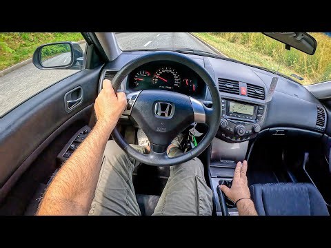 2003 Honda Accord [2.0 I-VTEC 155HP] |0-100| POV Test Drive #1779 Joe Black