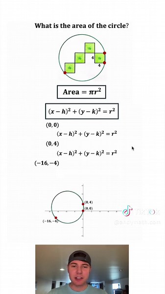 Mathematics: Solving for the Area of a Circle with Distance Equations