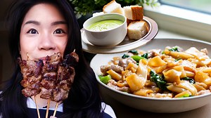 48K views · 327 reactions | From making way too many bbq pork skewers to slurping on an incredible bowl of rice noodles drenched in gravy, Inga spends a whole day making only Thai recipes. Special thanks to Pailin! YouTube: https://www.youtube.com/c/PailinsKitchen Website: https://hot-thai-kitchen.com/ Follow Inga for more fun food adventures: https://www.instagram.com/ingatylam/ | About To Eat | Facebook