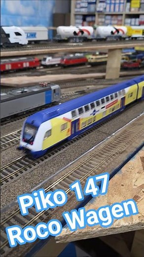 Modelleisenbahn H0 Trainspotting Roco Piko #moba #modeltrains #modelrailway #h0scale #shorts
