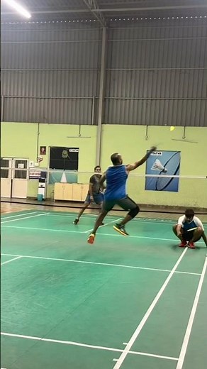 #Fierce net kill finish@Slow motion Badminton 🏸🏸