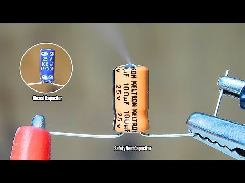 Exploding Capacitor With And Without Safety Vent | Experiment