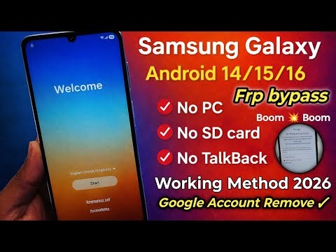 🔥Samsung FRP Bypass || Complete Guide 🚀 Android 14-15 -16 || Latest Security Patch ❌ SD Card | No PC