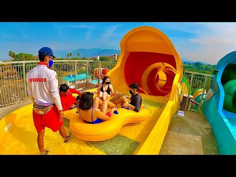 Big Surf Water Slide at Six Flags Hurricane Harbor Mexico