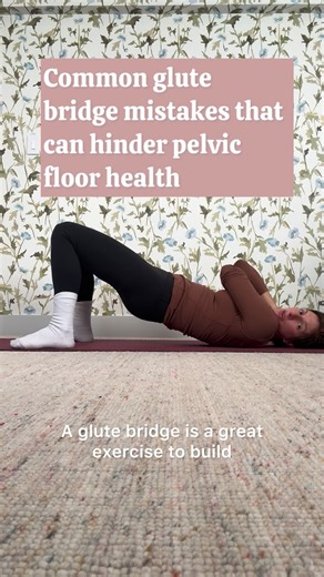 @threesphysiyoga on Instagram: "Glute bridges are often prescribed for pelvic floor support… but only when the glutes can actually do their job. When the hips hinge well, the glutes help offload the pelvic floor, sharing load with the posterior sling instead of asking the pelvic floor to do everything. But alignment changes that relationship: 🔹 Posterior tuck → glutes and pelvic floor are shortened → hamstrings take over (you feel this immediately) → posterior pelvic floor clenches → suboptimal