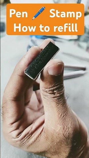 how to refill pen Stamp easy way #penstamp #stampfactory #ink