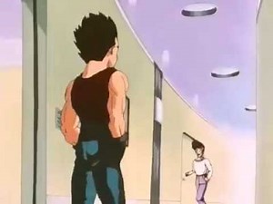 Vegeta se afeita el bigote - Dragon Ball gt