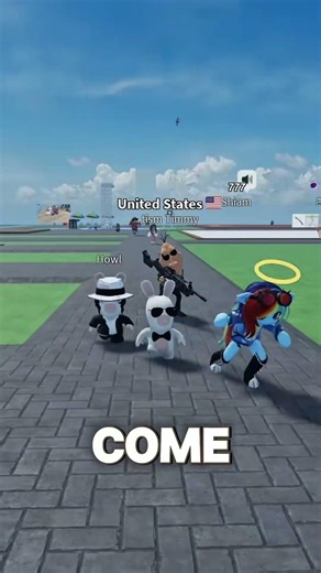 Rabbids Body Guard Prank On Roblox #roblox #prank #shorts #youtubeshorts #gaming