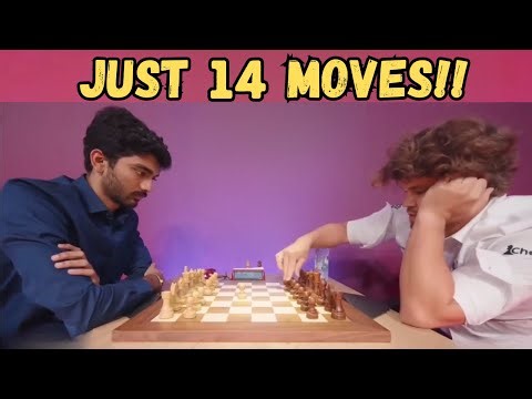 Shortest Game Between Magnus Carlsen and Gukesh!