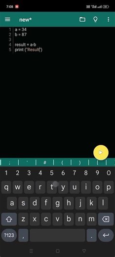 Python subtraction program 🔥2 numbers ka minus kaise kare? ➖📱Follow @PythonWithShivam