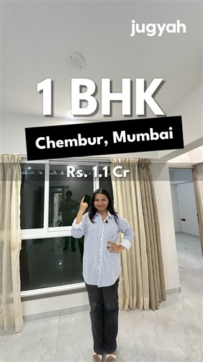 1 BHK Apartment for Sale in Chembur at Just ₹1.1 Cr 📍 10 mins to BKC Metro | Near Eastern Express & Freeway | Prime Location 🛋️ Living Area Smart Kitchen Layout 🛏️ Bedroom with Attached Washroom 🏊 70 Amenities – Pool, Gym & More 🏢 Large Township Project | Jodi Options Available 🏫 Schools, Colleges & Hospitals Nearby 💰 Price: ₹1.1 Cr (Negotiable) 📞 Call: 91 8655886846 (10 AM – 7 PM) 📧 support@jugyah.com 🌐 www.jugyah.com 📃 RERA No: A041182400606 📲 Follow @jugyah for more such videos #C