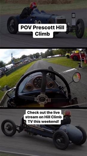 Hughie Walker taking on Prescott Hill Climb in the VSCC. Check it out this weekend! | The Vintage Sports-Car Club - VSCC