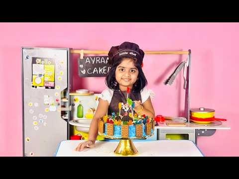 Decorating Birthday Cake with Gummy Bears🎂 & Sprinkles | Kids Baking Playtime Fun🍬