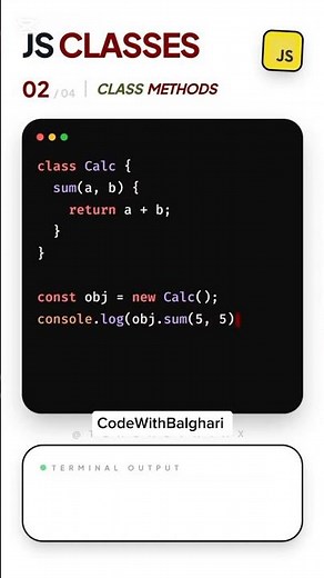 JavaScript Classes 🚀 | OOP Made Easy