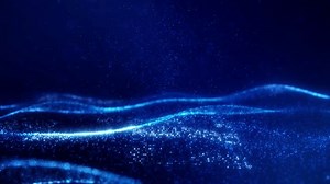 Blue Wave Flow Design: A futuristic abstract background featuring vibrant blue waves, vector lines, and digital patterns, perfect for technology-themed , business concepts, and web design