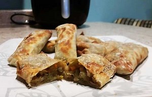 Homemade Air Fryer Vegetarian Egg Rolls