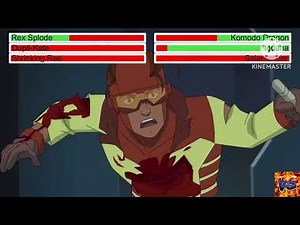 Rex Splode, Dupli-Kate and Shrinking Rae vs Lizard League with Healthbars