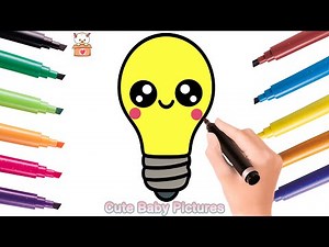How to Draw a Cute Light Bulb