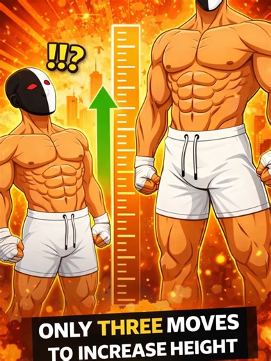 Only 3 moves to increase height 👀 #heightincrease #growtaller #fitness #workout #fyp