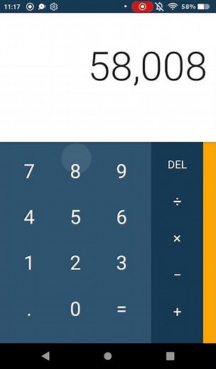 I tried to ban myself from Calculator by typing 58008 and turning my tablet upside down