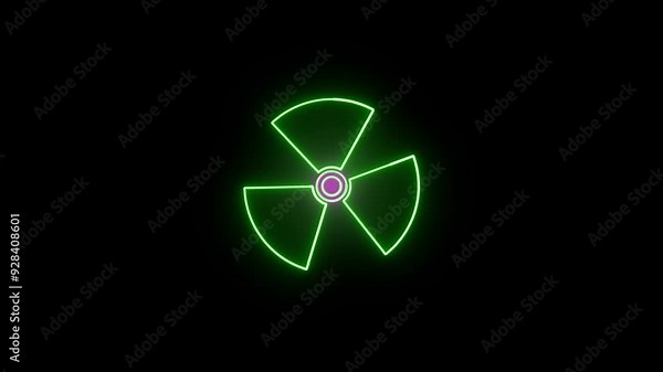 Vibrant Fan Icon Animation with Neon Glow Line – Eye-Catching Visual for Apps, Websites, UI/UX Design, Branding, and Digital Projects – High-Quality Vector Art